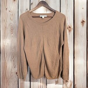 Michael Kors Woman's Camel Crewneck Sweater